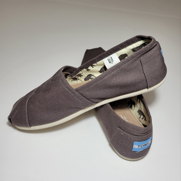 Toms Shoes - Toms Alpargata Canvas Slip On Color Ash size 9.5W